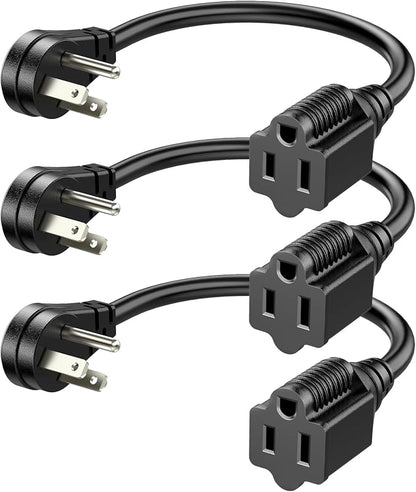 DEWENWILS 1FT Short Extension Cord, Flat Head Extension Cord Indoor by DEWENWILS