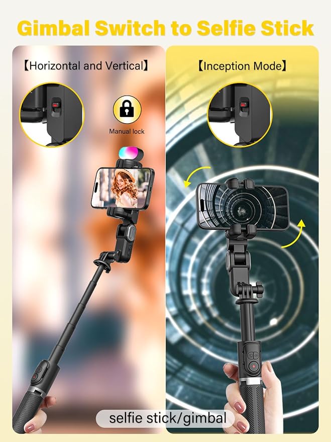 Gimbal Stabilizer for Smartphone, 2-axis stabilizer Without APP face Tracking - Image 4