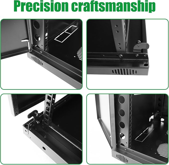 22U Server Cabinet Wall Mount Rack Enclosure - Image 5