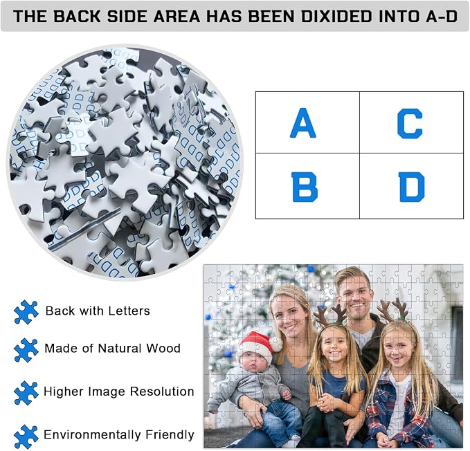 Custom Puzzle 120/200/300/500/1000/1500 Pieces, Personalized Puzzle from Your - Image 3