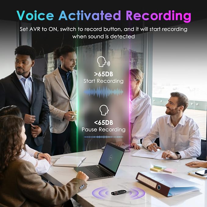 64GB Digital Voice Recorder, Vandlion Recording Device - Image 6