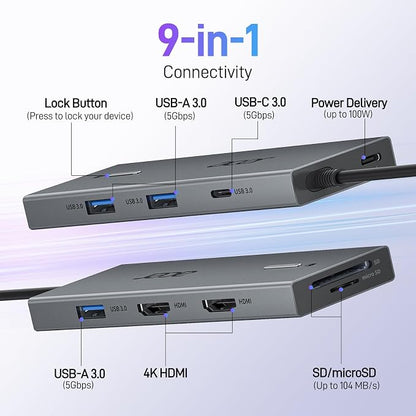 Acer USB C Docking Station Dual Monitor - Image 2