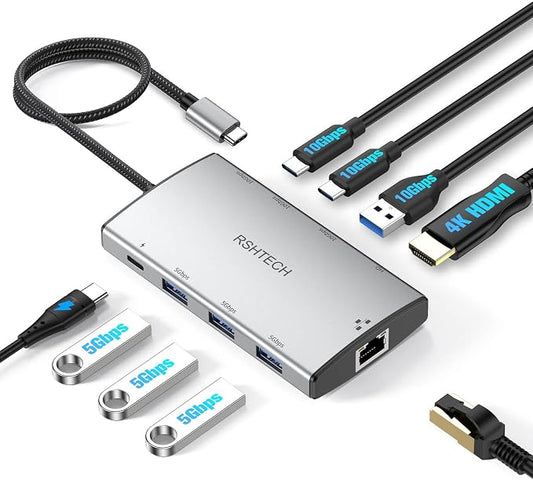 RSHTECH 9-in-1 USB C Hub Multiport Adapter by RSHTECH