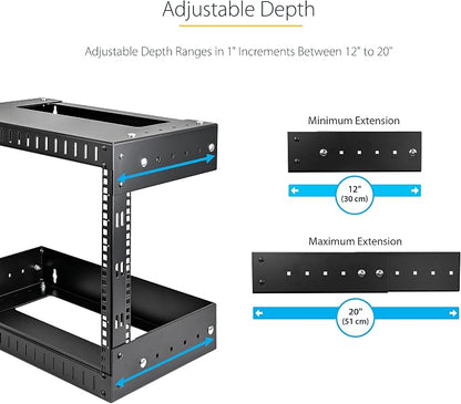 StarTech.com 8U 19" Wall Mount Network Rack - Image 3