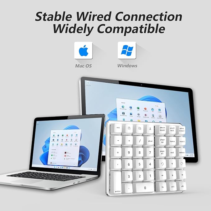 Left-Handed Mechanical Numeric Keypad, Hot-Swap LED Backlit Number Pad - Image 6