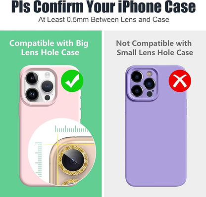 AGVEE 3+3 6 Pack for iPhone 16 Pro 6.3" / 16 Pro Max 6.9" Camera Lens Cover - Image 3