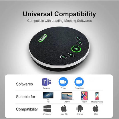 Tenveo Conference Speaker Microphone, 360° Sound Pickup and AI Noise Reduction - Image 7