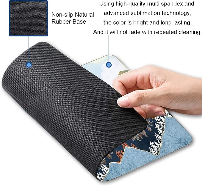 Mouse Pad, Premium-Textured Mouse Mat, Non-Slip Rubber Base Mousepad - Image 2