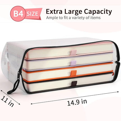 Umriox Mesh Zipper Pouch, 14.9x11.0 in, Extra Large Zipper Bags, Waterproof - Image 2