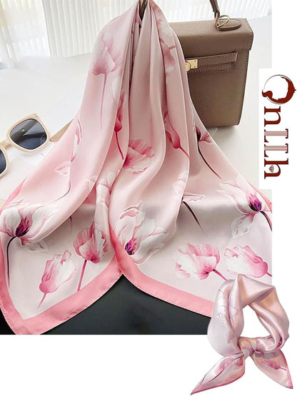 Silky Scarf for Women Lightweight Satin Bandanas Neck Hair Wrap For Sleeping - Image 4