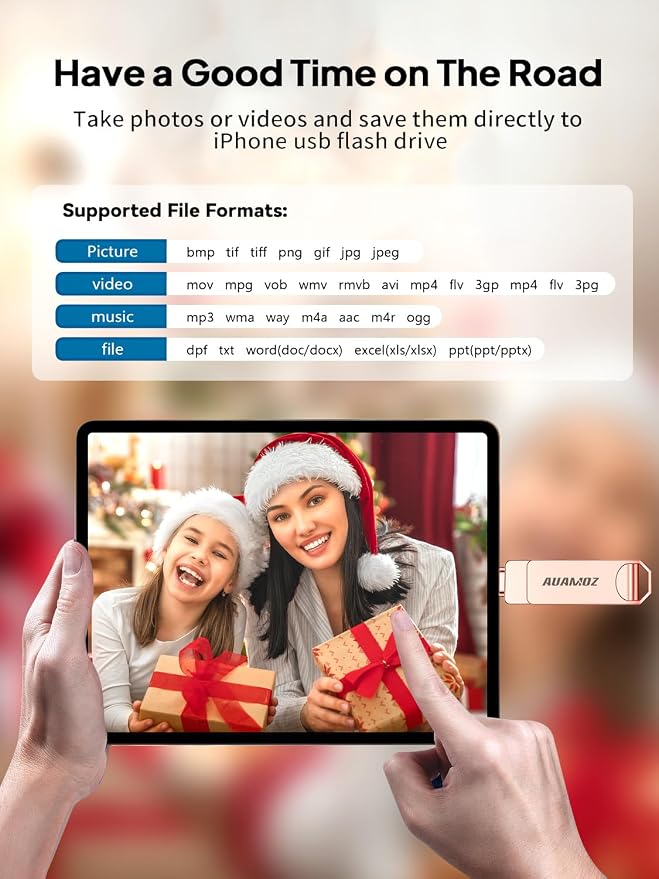 256GB Flash Drive Intended for iPhone, Memory Stick Storage Files Photos Videos - Image 5