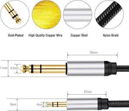 3.5 mm to 6.35 mm Audio Cable 40Ft - Image 6