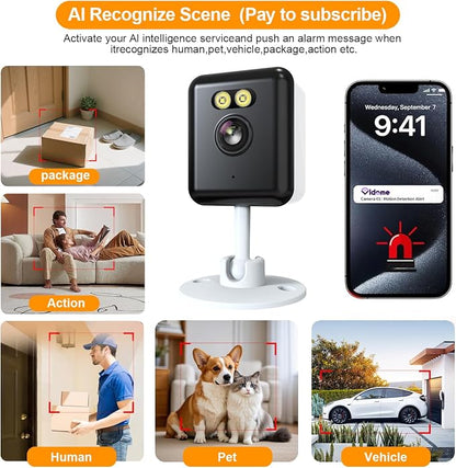 Smart Home Security Cameras, 5MP HD Pet/Baby Monitoring Cameras, 2.4GHz Indoor - Image 6