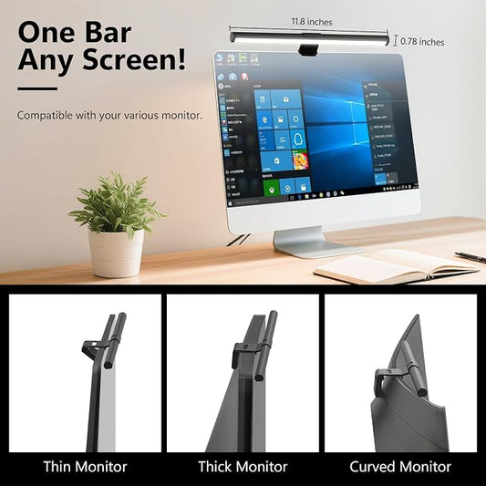 Monitor Light Bar, Eye-Care USB Reading Mnitor lamp, 11.8'' LED Computer Lights - Image 2