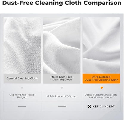 K&F CONCEPT 10 Pack Microfiber Cleaning Cloths，Washable Reusable 6x6in Vacuum - Image 7