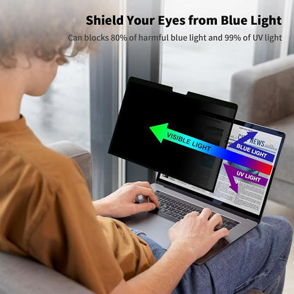 Privacy Screen for MacBook Air 13.6 & 13 Inch, Anti-Spy Removable Laptop - Image 4