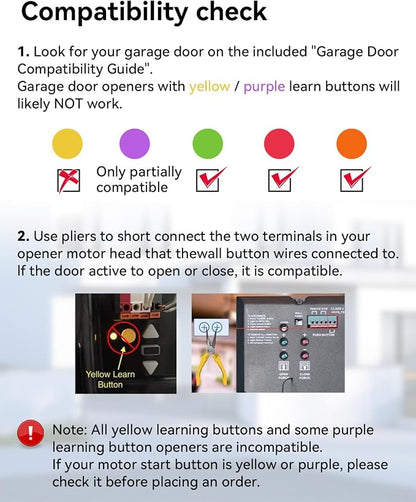 Smart Garage Door Opener, Universal WiFi Garage Door Remote Controller - Image 2