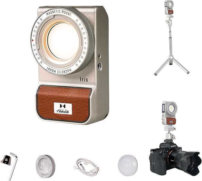 Harlowe Iris Content Creator Lighting Kit Portable 5W Bi-Color Camera Light by Harlowe
