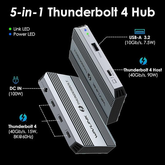 Thunderbolt 4 Hub, WAVLINK USB C Hub - Image 2