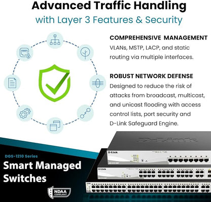 D-Link Systems 52-Port Gigabit Web Smart Switch including 4 Gigabit SFP Ports - Image 4