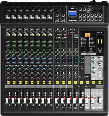 Audio Mixer Bluetooth G-MARK Professional Mixer Usb Interface Sound Board by G-MARK