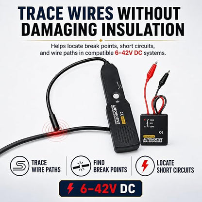 Lumeen Automotive Wire Tracer and Short Circuit Finder, 6-42V DC Circuit Tester - Image 2