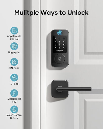 Keyless Door Lock with Handle Set - Image 2
