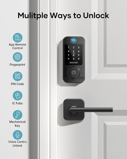 Keyless Door Lock with Handle Set - Image 2