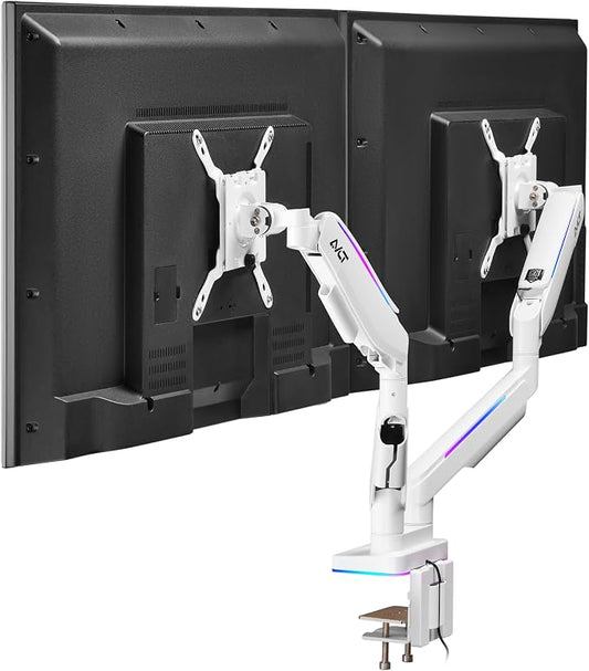 AVLT RGB Lights Dual 17”-43” Gaming Monitor Arm Desk Mount, Fits Two by AVLT-USA