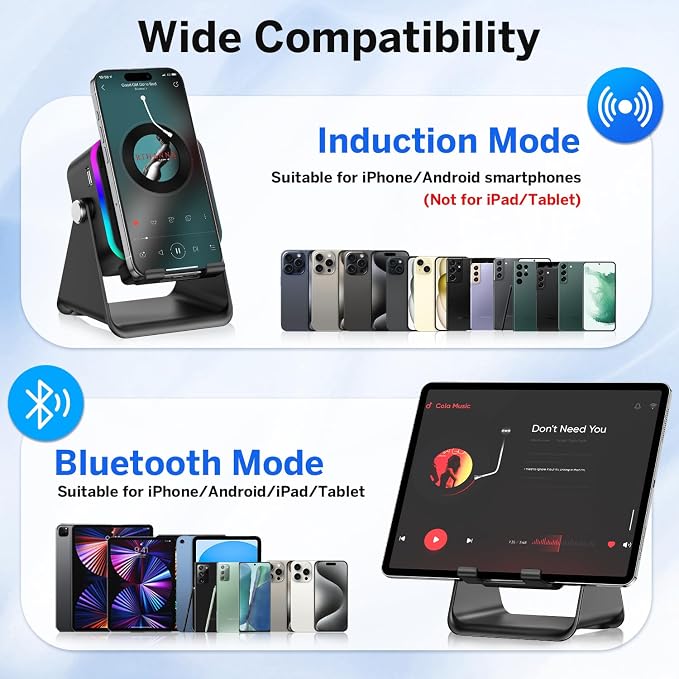 Wireless Induction Speaker 5-in-1 Bluetooth Speaker - Image 7