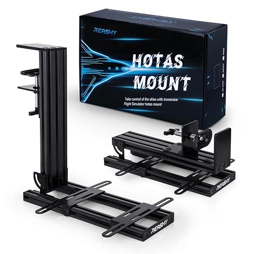 Reashy Hotas Mount, Joystick Mount, Aluminum Flight Stick Desk Mount by REASHY