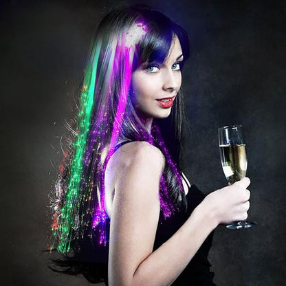 LED Flashing Fiber Optic Hair Accessories - Image 5