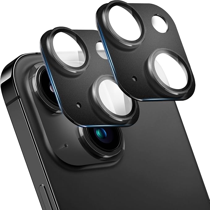 2 Pack Camera Lens Protector for iPhone 15 / iPhone 15 Plus, AR Tempered Glass by SHANG+PIN+JIA