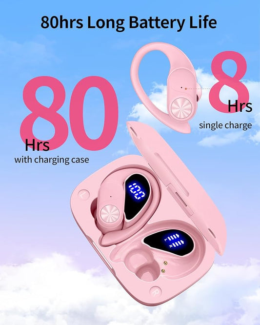 PocBuds Bluetooth Headphones Wireless Earbuds 80hrs Playtime Wireless Charging - Image 2