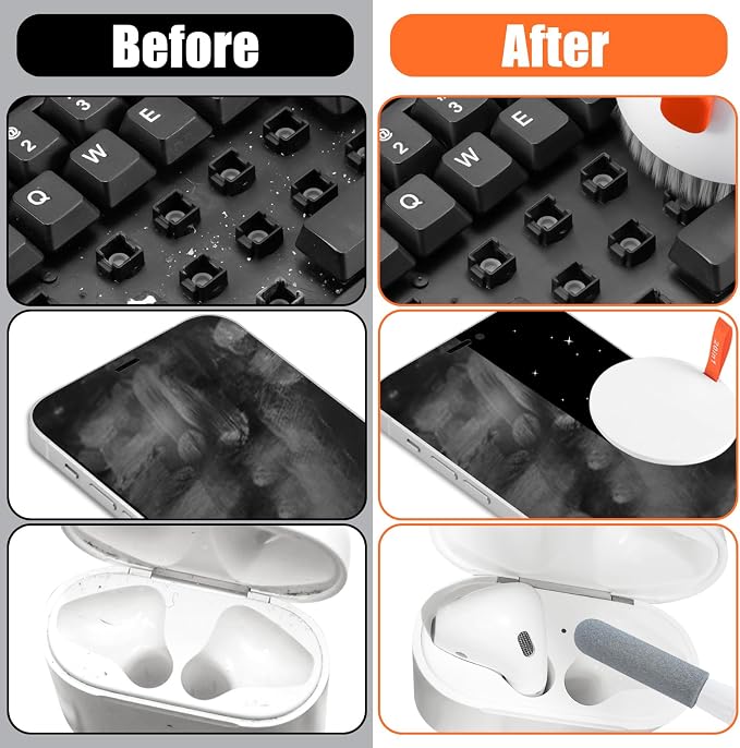 walrfid 2 Pack Laptop Phone Screen Cleaner Kit, Computer Keyboard Brush - Image 5