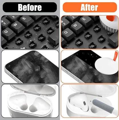 walrfid 2pcs White Pink Computer Keyboard Cleaner Kit, Laptop Screen Cleaning - Image 5