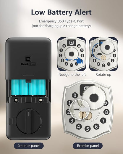 Geek Smart Fingerprint Deadbolt Lock - Image 6