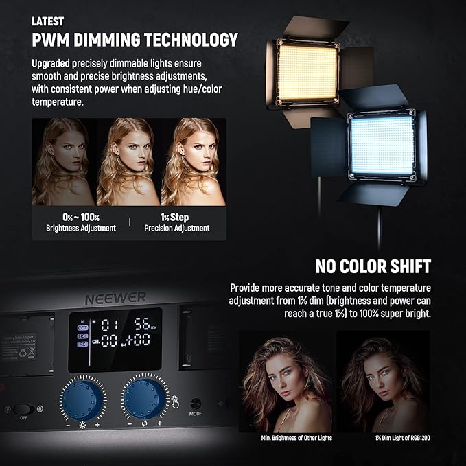 NEEWER RGB1200 RGB LED Video Light Panel - Image 3