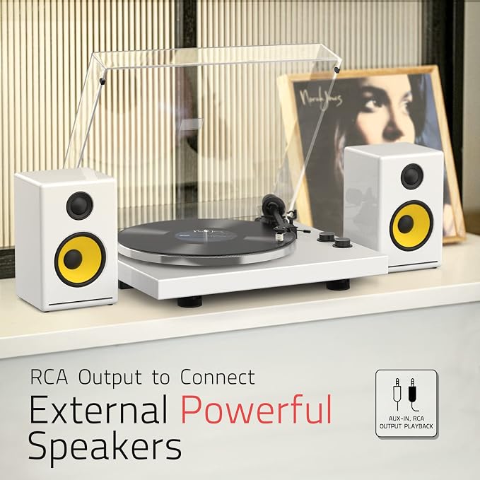 Record Player Turntables with Wireless Output Connectivity Vinyls Players - Image 6
