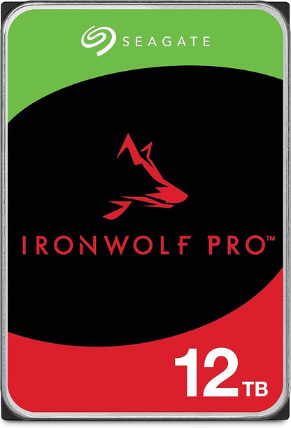 Seagate IronWolf Pro, 12 TB, Enterprise NAS Internal HDD –CMR 3.5 Inch by Seagate