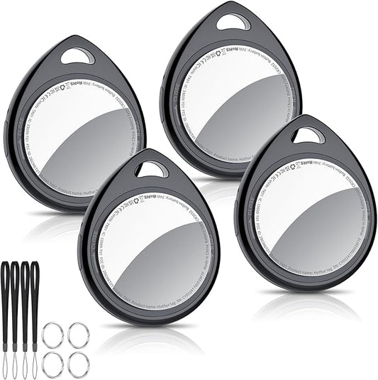 Air Tracker Tags-4 Pack, 5.3 Bluetooth Tracker Work by QCOQ