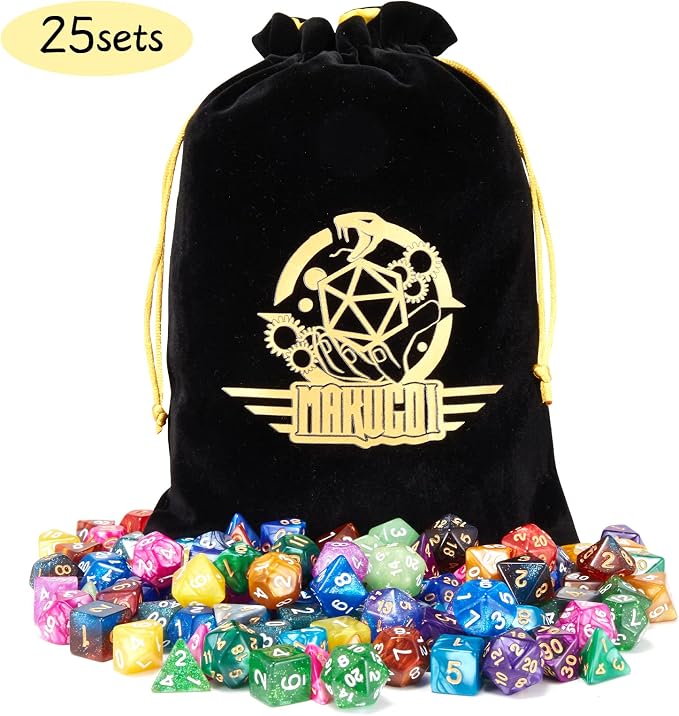 DND Dice Set, 25 X 7 Polyhedral Dice - Image 6