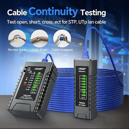 NOYAFA NF-468YS Network Cable Tester, Rechargeable RJ11 RJ45 Ethernet Cable - Image 5
