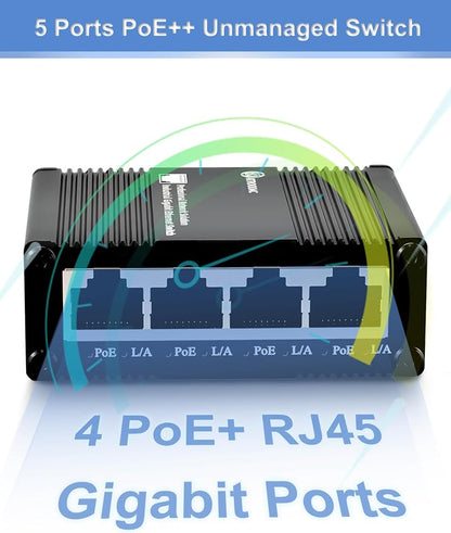 5 Ports Gigabit PoE+ Mini Ethernet Switch - Image 2