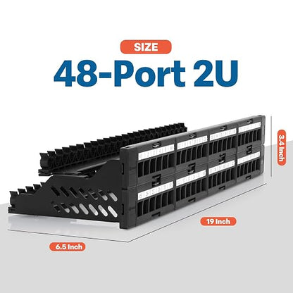 Everest 48 Port Keystone Patch Panel - Image 5