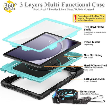SEYMAC stock Case for Samsung Galaxy Tab A9 8.7'', Full-Body Drop Protection - Image 8