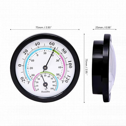 Mini Indoor Thermometer Hygrometer Analog 2 in 1 Temperature Humidity Monitor - Image 2