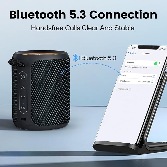 Bluetooth Speaker Wireless, IP67 Waterproof & Dustproof Portable Speaker - Image 4