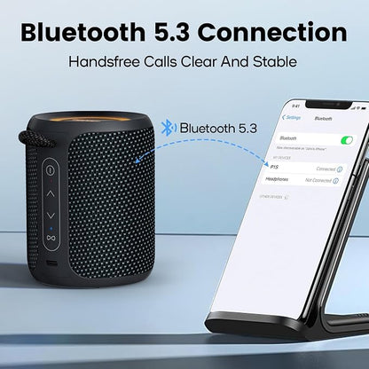 Bluetooth Speaker Wireless, IP67 Waterproof & Dustproof Portable Speaker - Image 4