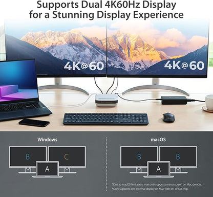 j5create USB-C Dual 4K Speakerphone Dock Pro, Dual 4K HDMI Audio Dock - Image 4